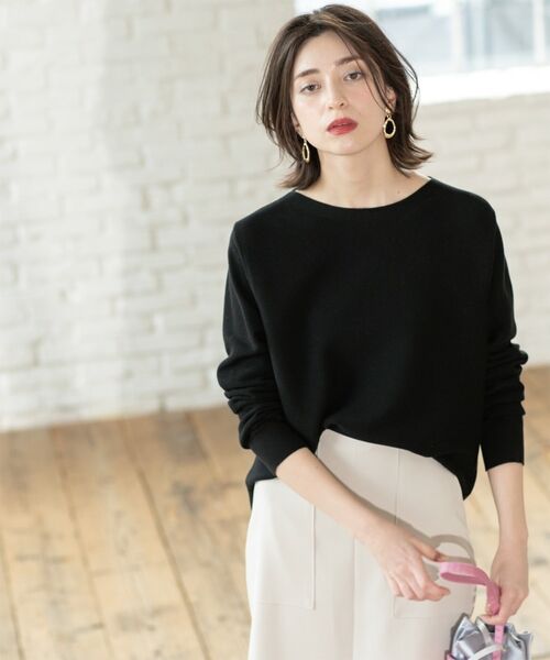 OPAQUE.CLIP / オペーク ドット クリップ ニット・セーター | ボートネックニット/オーガニックコットン混【UV/洗濯機洗い可】 | 詳細12