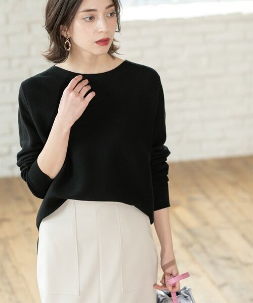 OPAQUE.CLIP / オペーク ドット クリップ ニット・セーター | ボートネックニット/オーガニックコットン混【UV/洗濯機洗い可】 | 詳細17