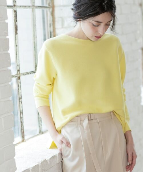 OPAQUE.CLIP / オペーク ドット クリップ ニット・セーター | ボートネックニット/オーガニックコットン混【UV/洗濯機洗い可】 | 詳細22