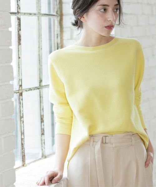 OPAQUE.CLIP / オペーク ドット クリップ ニット・セーター | ボートネックニット/オーガニックコットン混【UV/洗濯機洗い可】 | 詳細23