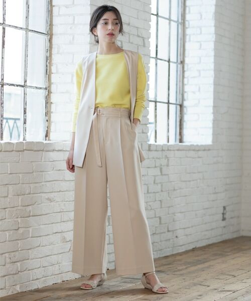 OPAQUE.CLIP / オペーク ドット クリップ ニット・セーター | ボートネックニット/オーガニックコットン混【UV/洗濯機洗い可】 | 詳細24