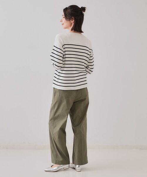 OPAQUE.CLIP / オペーク ドット クリップ ニット・セーター | キーネックニット/オーガニックコツトン混【UV/洗濯機洗い可】 | 詳細11