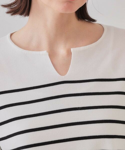 OPAQUE.CLIP / オペーク ドット クリップ ニット・セーター | キーネックニット/オーガニックコツトン混【UV/洗濯機洗い可】 | 詳細16