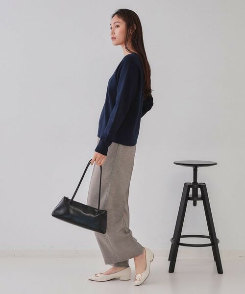 OPAQUE.CLIP / オペーク ドット クリップ ニット・セーター | キーネックニット/オーガニックコツトン混【UV/洗濯機洗い可】 | 詳細7