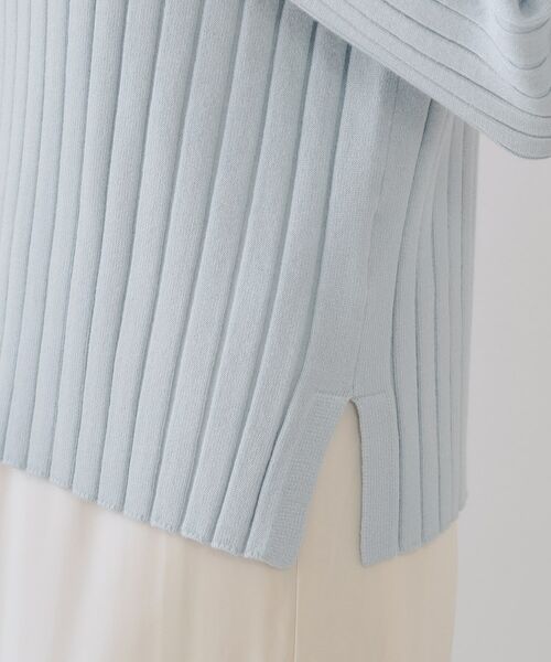 OPAQUE.CLIP / オペーク ドット クリップ ニット・セーター | ワイドリブポロニット【洗濯機洗い可】 | 詳細18