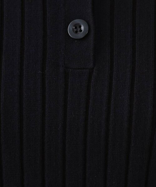 OPAQUE.CLIP / オペーク ドット クリップ ニット・セーター | ワイドリブポロニット【洗濯機洗い可】 | 詳細8