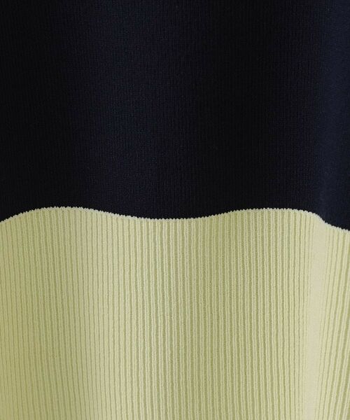 OPAQUE.CLIP / オペーク ドット クリップ ニット・セーター | バイカラーボクシーニット【洗濯機洗い可】 | 詳細12