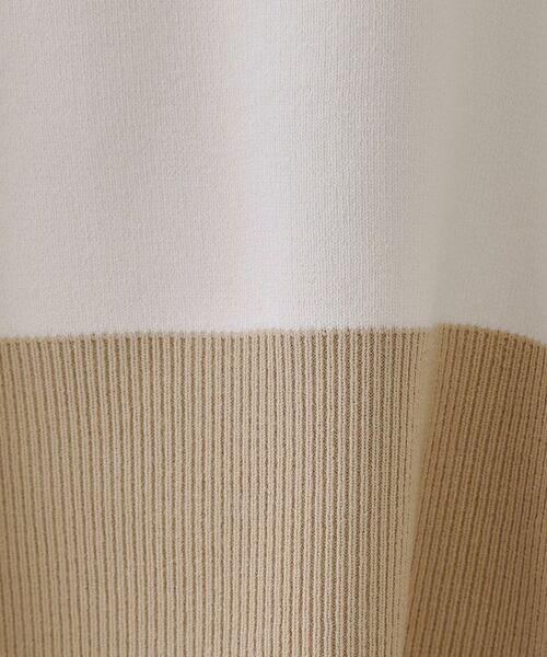 OPAQUE.CLIP / オペーク ドット クリップ ニット・セーター | バイカラーボクシーニット【洗濯機洗い可】 | 詳細4