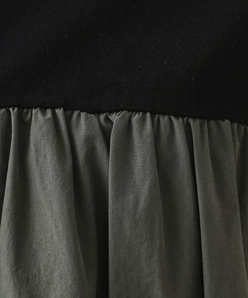 OPAQUE.CLIP / オペーク ドット クリップ ニット・セーター | ギャザーフハクドッキングニット【洗濯機洗い可】 | 詳細8