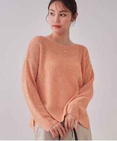 OPAQUE.CLIP / オペーク ドット クリップ ニット・セーター | スパンコールボートネックニット【洗濯機洗い可】