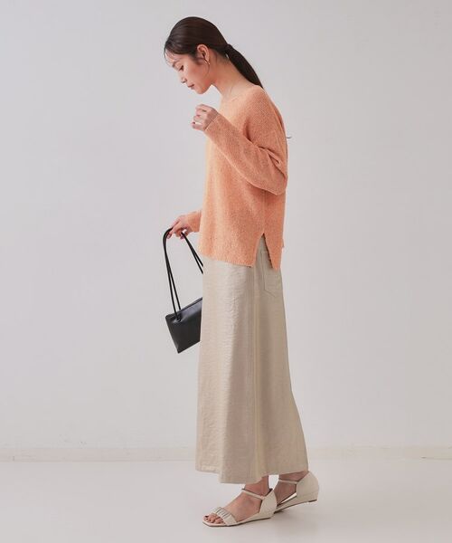 OPAQUE.CLIP / オペーク ドット クリップ ニット・セーター | スパンコールボートネックニット【洗濯機洗い可】 | 詳細11