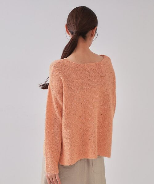 OPAQUE.CLIP / オペーク ドット クリップ ニット・セーター | スパンコールボートネックニット【洗濯機洗い可】 | 詳細15
