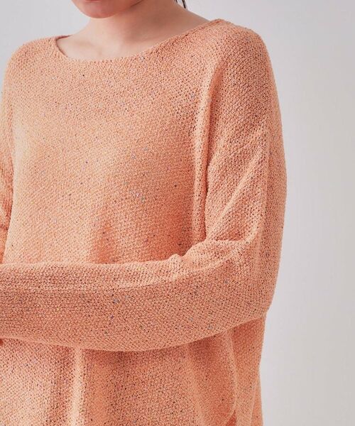 OPAQUE.CLIP / オペーク ドット クリップ ニット・セーター | スパンコールボートネックニット【洗濯機洗い可】 | 詳細17