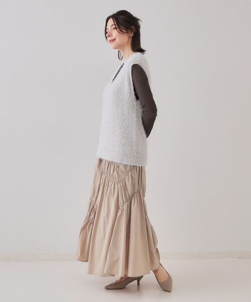 OPAQUE.CLIP / オペーク ドット クリップ ベスト | 《andGIRL掲載》ラメシャギーニットベスト【洗濯機洗い可/抗ピル】 | 詳細11