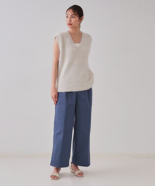 OPAQUE.CLIP / オペーク ドット クリップ ベスト | 《andGIRL掲載》ラメシャギーニットベスト【洗濯機洗い可/抗ピル】 | 詳細7