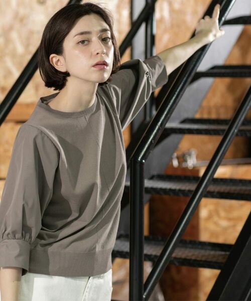 OPAQUE.CLIP / オペーク ドット クリップ ニット・セーター | フハクスリーブドッキングニット【洗濯機洗い可】 | 詳細18