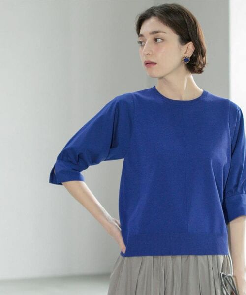 OPAQUE.CLIP / オペーク ドット クリップ ニット・セーター | フハクスリーブドッキングニット【洗濯機洗い可】 | 詳細23