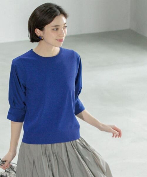 OPAQUE.CLIP / オペーク ドット クリップ ニット・セーター | フハクスリーブドッキングニット【洗濯機洗い可】 | 詳細24