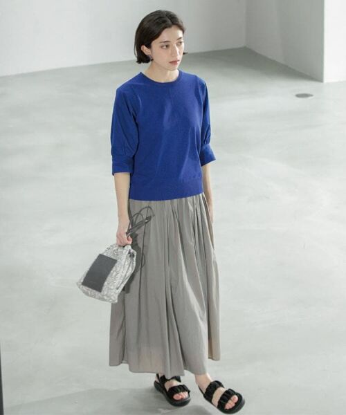 OPAQUE.CLIP / オペーク ドット クリップ ニット・セーター | フハクスリーブドッキングニット【洗濯機洗い可】 | 詳細26