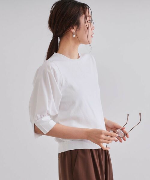 OPAQUE.CLIP / オペーク ドット クリップ ニット・セーター | フハクスリーブドッキングニット【洗濯機洗い可】 | 詳細28