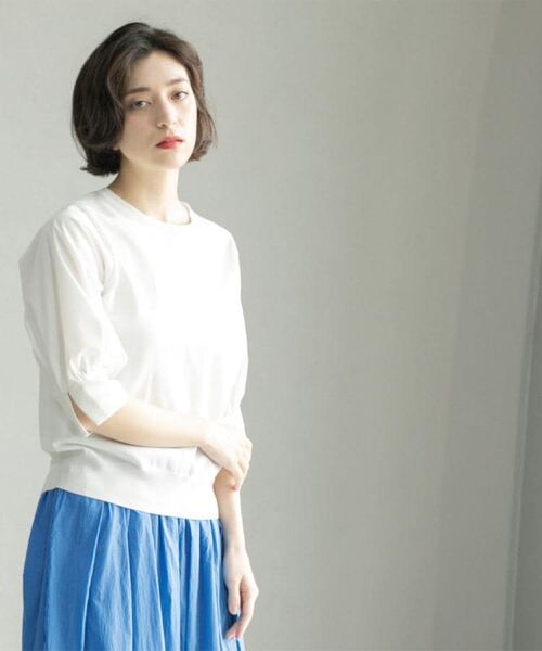 OPAQUE.CLIP / オペーク ドット クリップ ニット・セーター | フハクスリーブドッキングニット【洗濯機洗い可】 | 詳細3