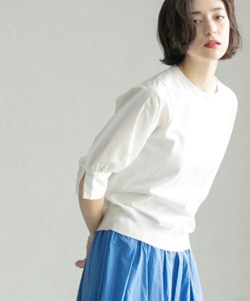 OPAQUE.CLIP / オペーク ドット クリップ ニット・セーター | フハクスリーブドッキングニット【洗濯機洗い可】 | 詳細4