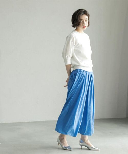 OPAQUE.CLIP / オペーク ドット クリップ ニット・セーター | フハクスリーブドッキングニット【洗濯機洗い可】 | 詳細7