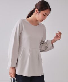 OPAQUE.CLIP / オペーク ドット クリップ カットソー | ペプラムトップス【UV/吸水速乾/洗濯機洗い可】