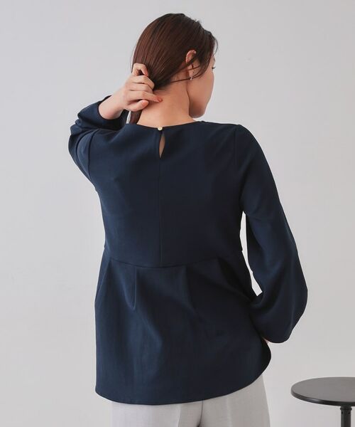 OPAQUE.CLIP / オペーク ドット クリップ カットソー | ペプラムトップス【UV/吸水速乾/洗濯機洗い可】 | 詳細1