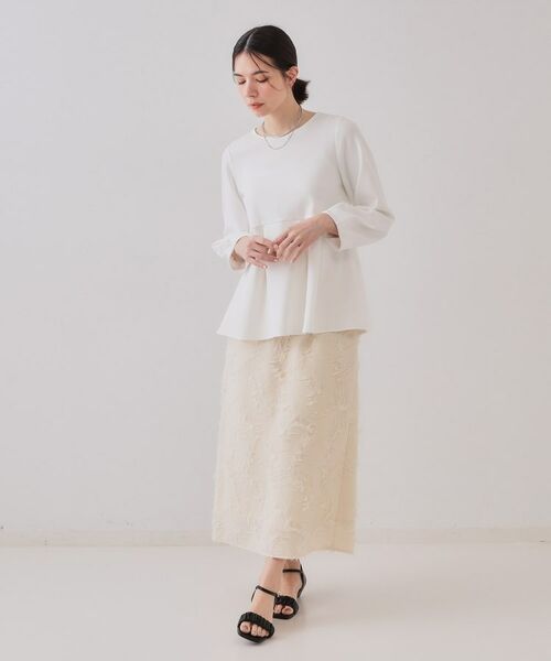 OPAQUE.CLIP / オペーク ドット クリップ カットソー | ペプラムトップス【UV/吸水速乾/洗濯機洗い可】 | 詳細10