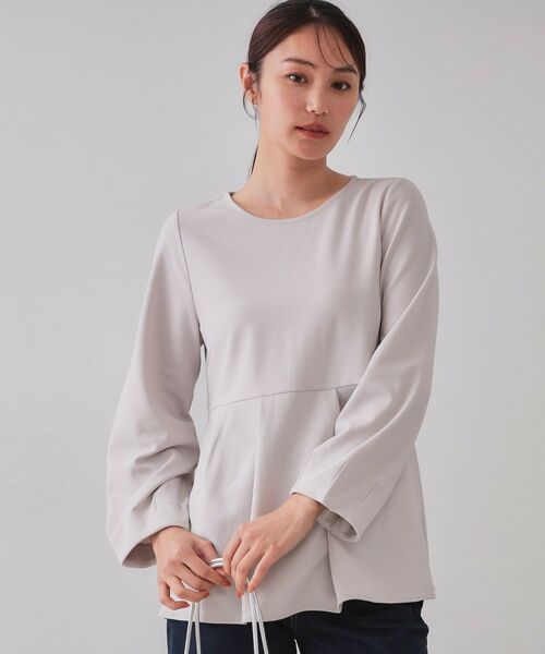 OPAQUE.CLIP / オペーク ドット クリップ カットソー | ペプラムトップス【UV/吸水速乾/洗濯機洗い可】 | 詳細5