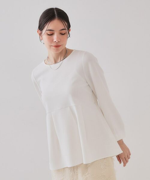 OPAQUE.CLIP / オペーク ドット クリップ カットソー | ペプラムトップス【UV/吸水速乾/洗濯機洗い可】 | 詳細9