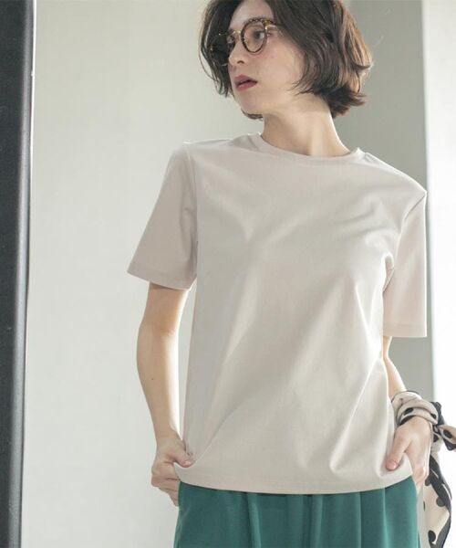 OPAQUE. CLIP/オペーク ドット クリップ 《5color/SS-LLsize》UV ベーシックTシャツ【接触冷感/洗濯機洗い可】 グレージュ(050) 38(M) OPAQUE. CLIP/オペーク ドット クリップ 《5color/SS-LLsize》UV ベーシックTシャツ【接触冷感/洗濯機洗い可】 グレージュ(050) 38(M)