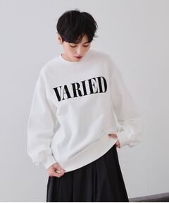 OPAQUE.CLIP / オペーク ドット クリップ カットソー | フロッキーロゴスウェット【洗濯機洗い可】