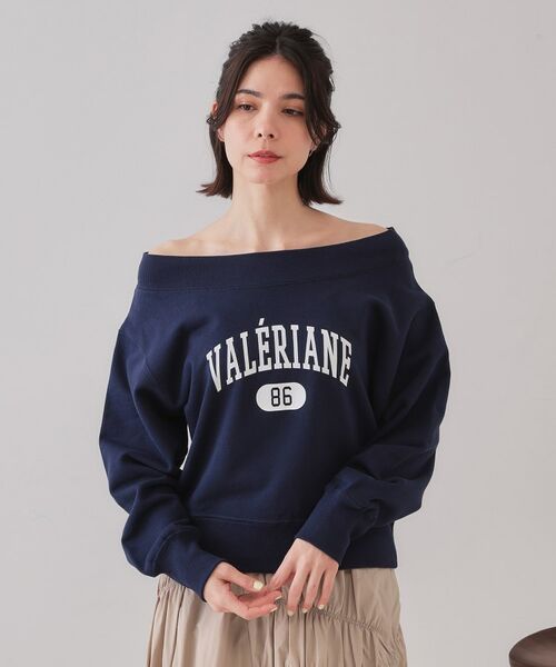 OPAQUE.CLIP / オペーク ドット クリップ スウェット | カレッジロゴスウェット【洗濯機洗い可】 | 詳細11