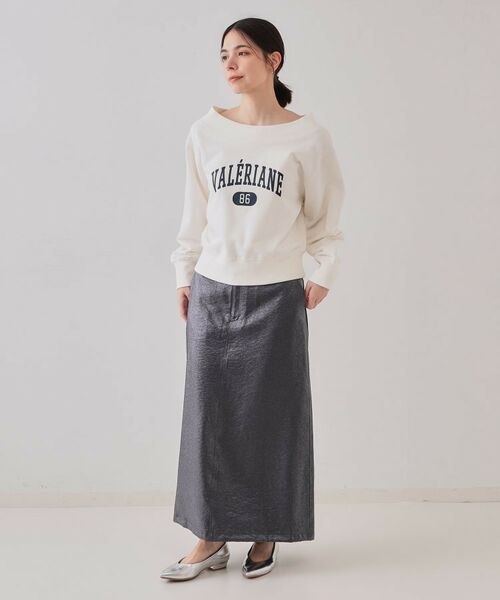 OPAQUE.CLIP / オペーク ドット クリップ スウェット | カレッジロゴスウェット【洗濯機洗い可】 | 詳細2