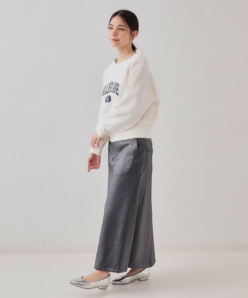 OPAQUE.CLIP / オペーク ドット クリップ スウェット | カレッジロゴスウェット【洗濯機洗い可】 | 詳細3