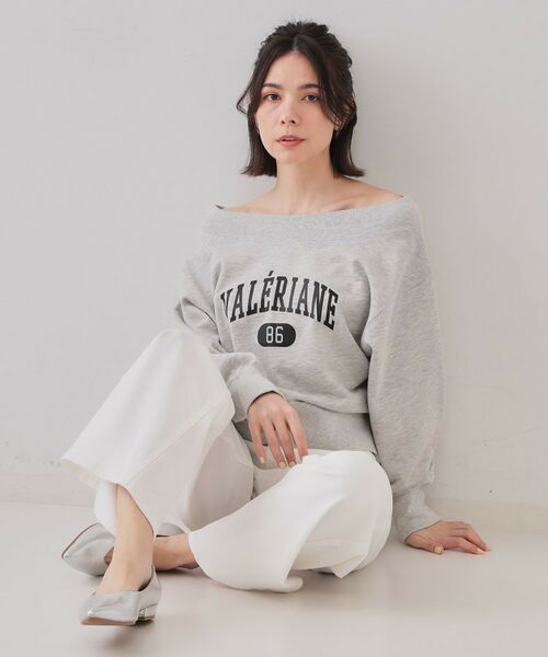 OPAQUE.CLIP / オペーク ドット クリップ スウェット | カレッジロゴスウェット【洗濯機洗い可】 | 詳細5