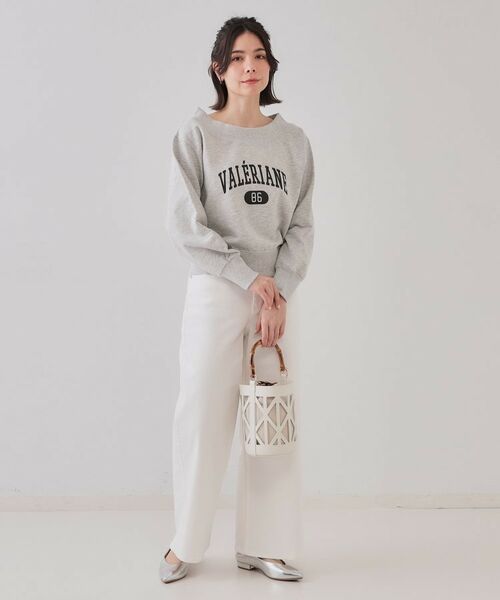 OPAQUE.CLIP / オペーク ドット クリップ スウェット | カレッジロゴスウェット【洗濯機洗い可】 | 詳細6