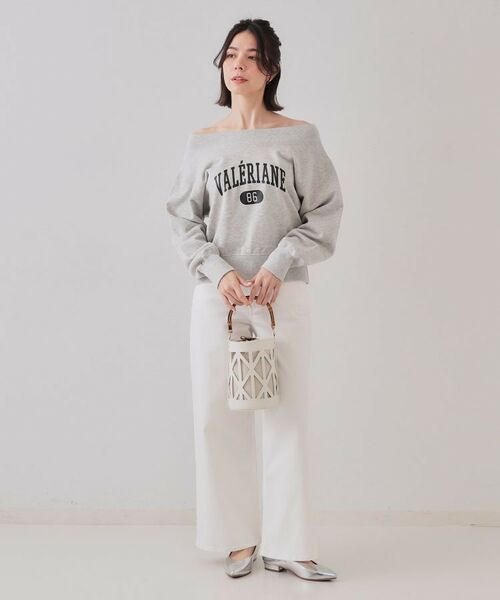 OPAQUE.CLIP / オペーク ドット クリップ スウェット | カレッジロゴスウェット【洗濯機洗い可】 | 詳細7