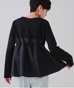 OPAQUE.CLIP / オペーク ドット クリップ カットソー | ジャカードビスチェドッキングトップス【洗濯機洗い可】