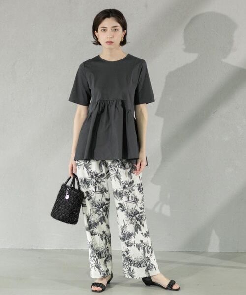 OPAQUE.CLIP / オペーク ドット クリップ カットソー | ペプラムドッキングカットソー【洗濯機洗い可】 | 詳細20