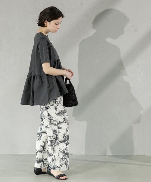 OPAQUE.CLIP / オペーク ドット クリップ カットソー | ペプラムドッキングカットソー【洗濯機洗い可】 | 詳細21