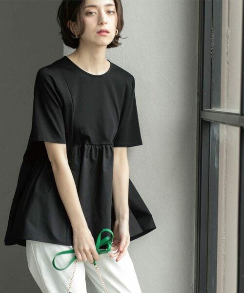 OPAQUE.CLIP / オペーク ドット クリップ カットソー | ペプラムドッキングカットソー【洗濯機洗い可】 | 詳細24