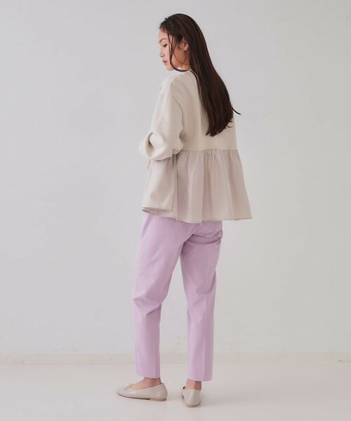 OPAQUE.CLIP / オペーク ドット クリップ カーディガン・ボレロ | ペプラムドッキングZIPカーディガン【洗濯機洗い可】 | 詳細11