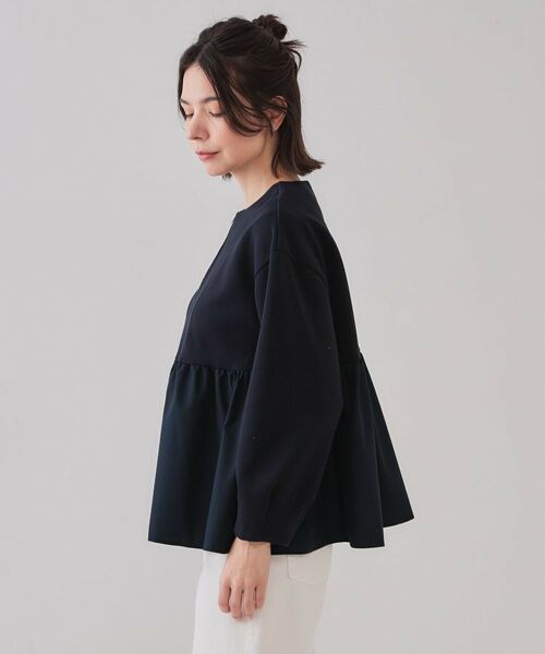 OPAQUE.CLIP / オペーク ドット クリップ カーディガン・ボレロ | ペプラムドッキングZIPカーディガン【洗濯機洗い可】 | 詳細14