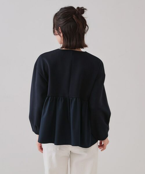 OPAQUE.CLIP / オペーク ドット クリップ カーディガン・ボレロ | ペプラムドッキングZIPカーディガン【洗濯機洗い可】 | 詳細15