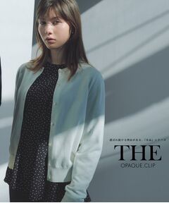 OPAQUE.CLIP / オペーク ドット クリップ カーディガン・ボレロ | クルーネックニットカーディガン/オーガニックコットン混【UV/洗濯機洗い可】