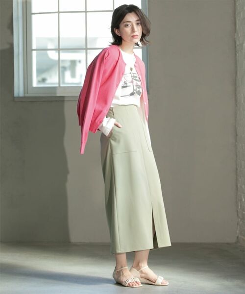 OPAQUE.CLIP / オペーク ドット クリップ カーディガン・ボレロ | クルーネックニットカーディガン/オーガニックコットン混【UV/洗濯機洗い可】 | 詳細24