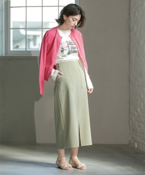 OPAQUE.CLIP / オペーク ドット クリップ カーディガン・ボレロ | クルーネックニットカーディガン/オーガニックコットン混【UV/洗濯機洗い可】 | 詳細25